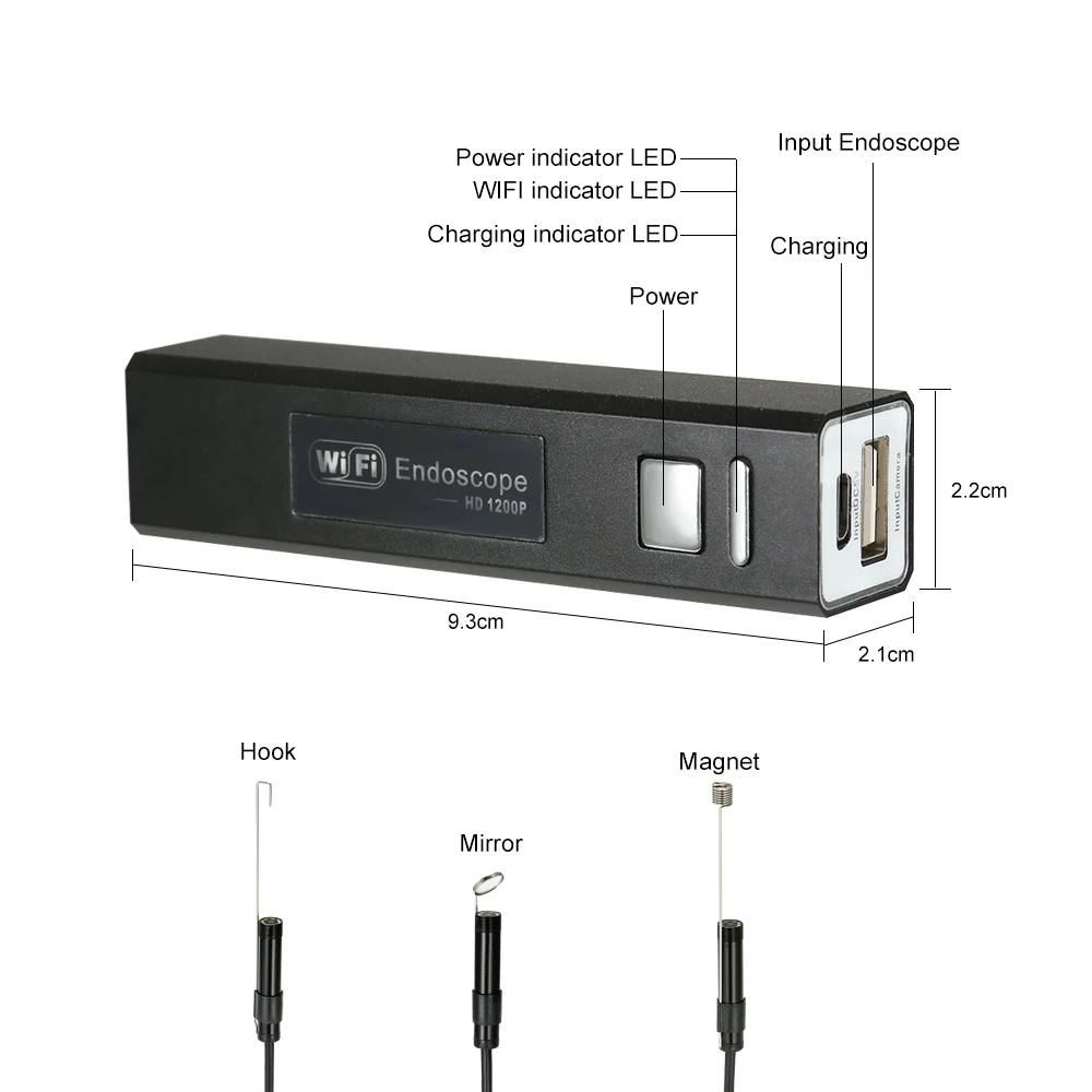 Wifi миниатюрная камера эндоскоп HD 1200 P Мини водонепроницаемая мягкая проверка