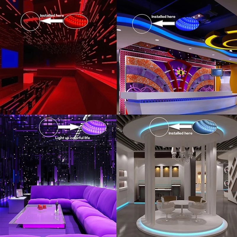 Светодиодный RGB полоса 16 цветов светодиодный светильник-гирлянда