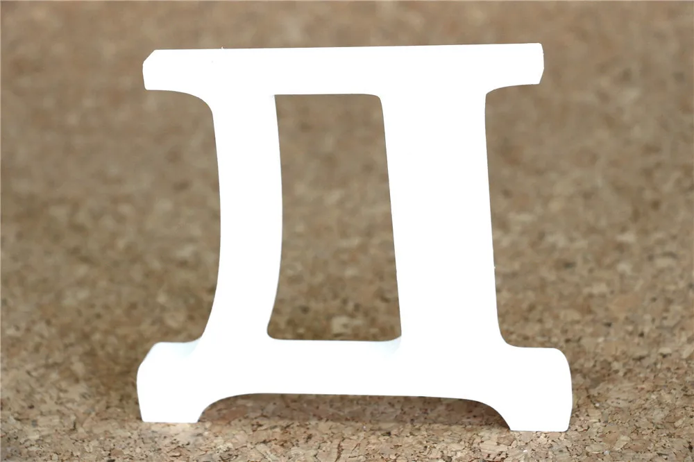 Новинка 15 см Деревянные белые русские буквы алфавита и цифры поделки дерево для