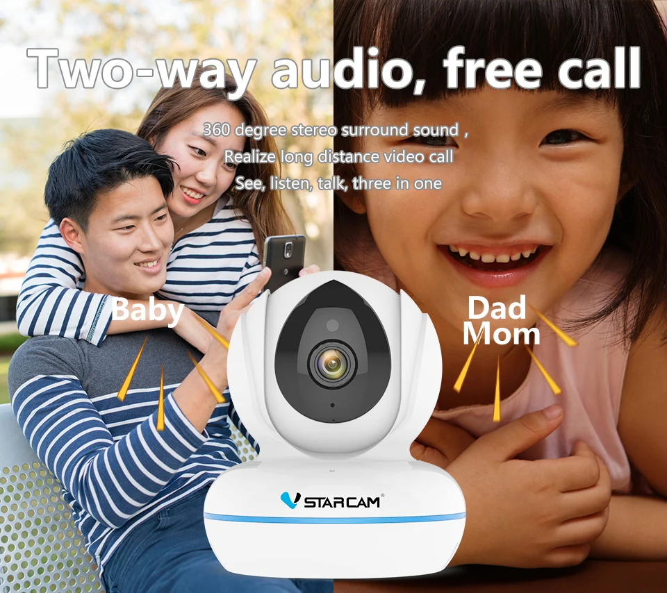 Беспроводная IP камера Vstarcam C22Q 4 МП Full HD 2 ГГц|Камеры видеонаблюдения| |