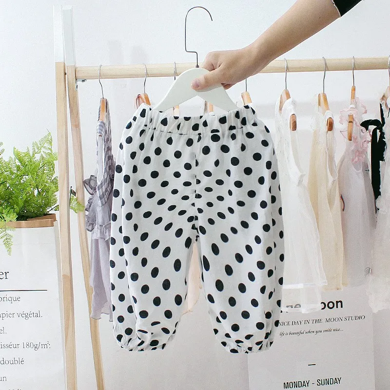 Fashion Baby For Boys 1-5 Year Kid's Kids Clothes cotton Beach Mosquito pants dots PantsTrousers Pant C2820 |