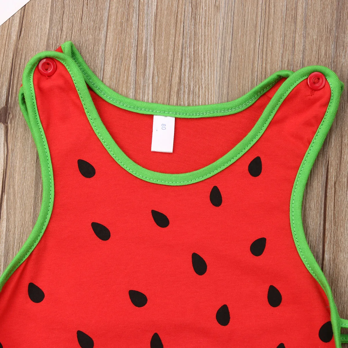Summer Toddler Kid Baby Girls Boys Watermelon Tops Sleeveless Stripe Shorts Casual Outfit 2Pcs Set Clothes for Cute | Детская одежда и