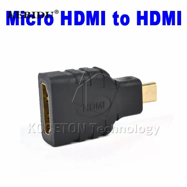 1 шт. позолоченный Женский к Micro Type D Мужской адаптер F/M Конвертер Разъем HD ТВ