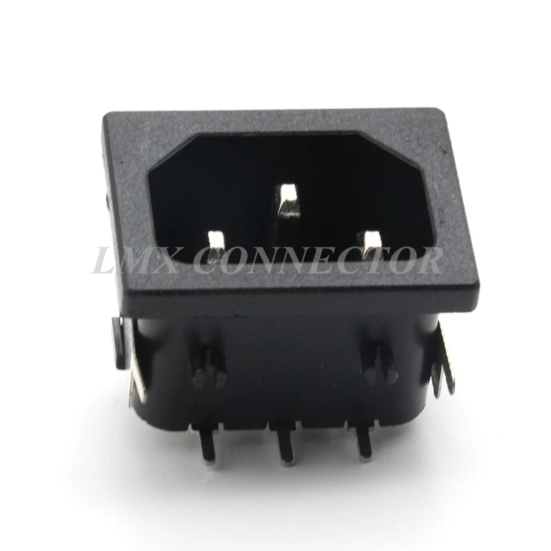 10 шт. IEC320 C14 черная штепсельная вилка розетка 3P разъем Железный переключатель 250В