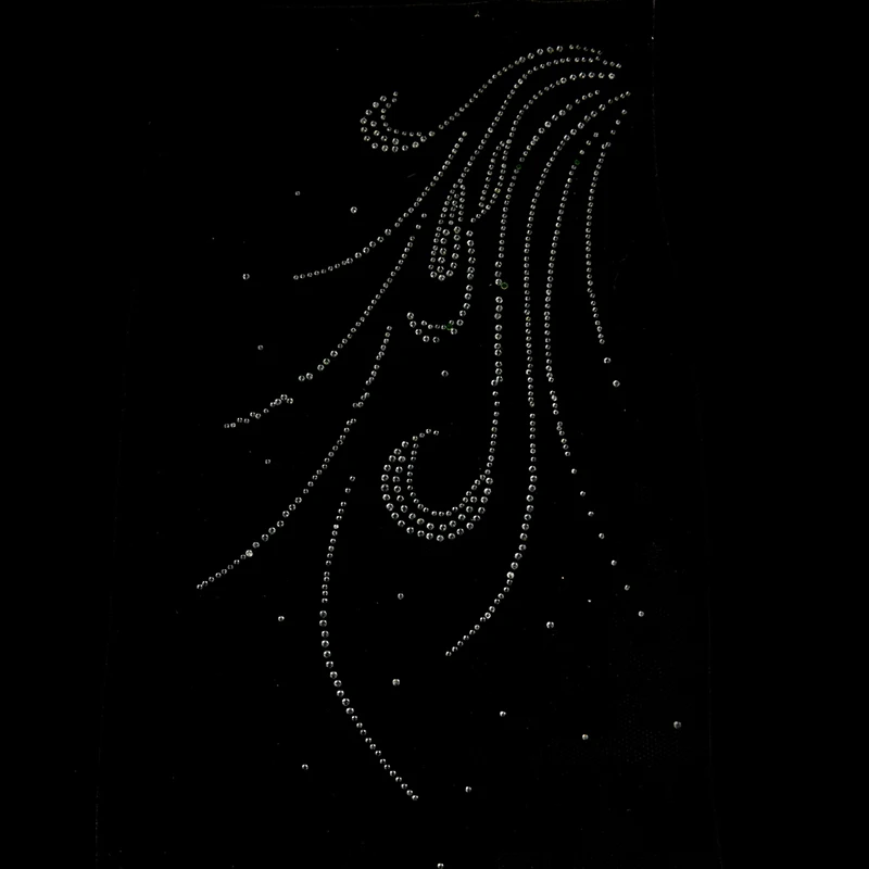 Хрустальная Горячая фиксация стразы жемчужные блестки теплое перо мотив перенос