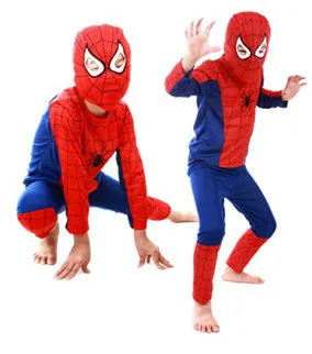 Spiderman S Комплекты одежды для малышей на Хэллоуин; костюмы Зорро для мальчиков с человеком-пауком/Бэтменом/Суперменом; детская одежда для костюмированной вечеринки; подарок - Цвет: Spiderman S
