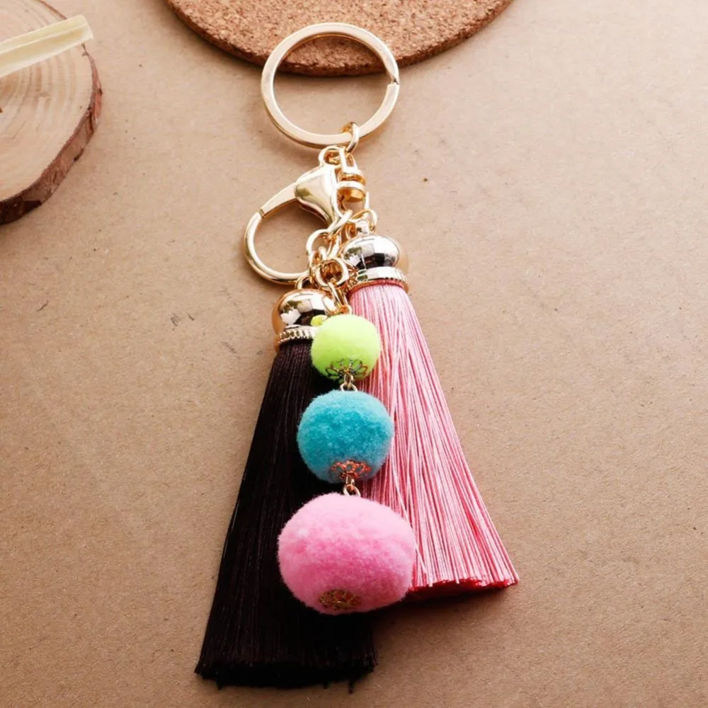 Креативный новый кисточкой мех мяч мешок украшения сумка Аксессуары 8 см Мода