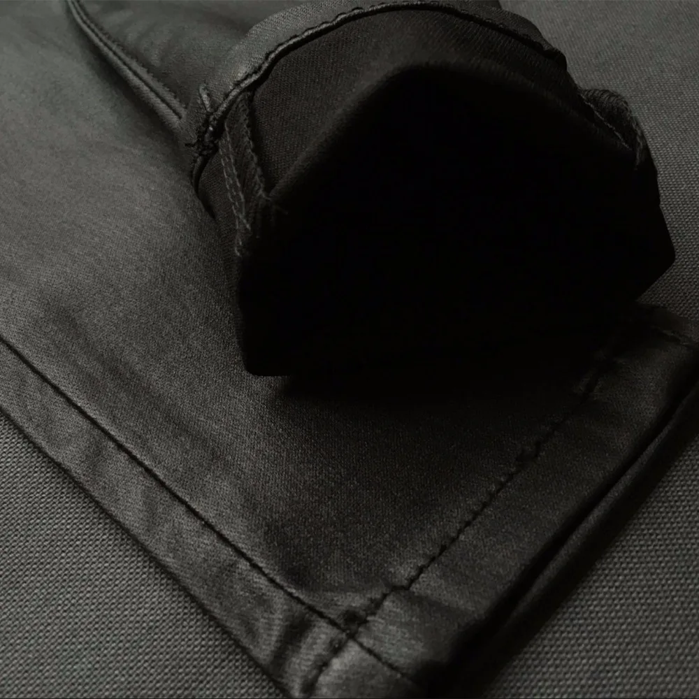 

Elastic jeans women black skinny jeans woman jeans denim pants Coated PU Pleated Moto Biker jean Pencil Pants black