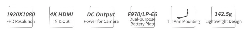 Camkoo CK5 5 дюймов ips DSLR камера полевой монитор 4K HDMI FHD 1920x1080 DC Выход ЖК-монитор для sony Nikon Canon камера s