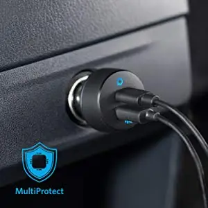Anker автомобильное зарядное устройство USB C 30 Вт 2-портовый с мощностью 18 Вт и мощностью 12 Вт IQ силовой привод PD 2 светодиодный для iPad iPhone и других устройств