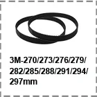 SUMRAY Ремень ГРМ HTD 3M-210/213/216/219/222/225/228/231/234/237 мм Шаг Длина резиновые водителя Ремни для 3M шкивов, комплект из 2 предметов