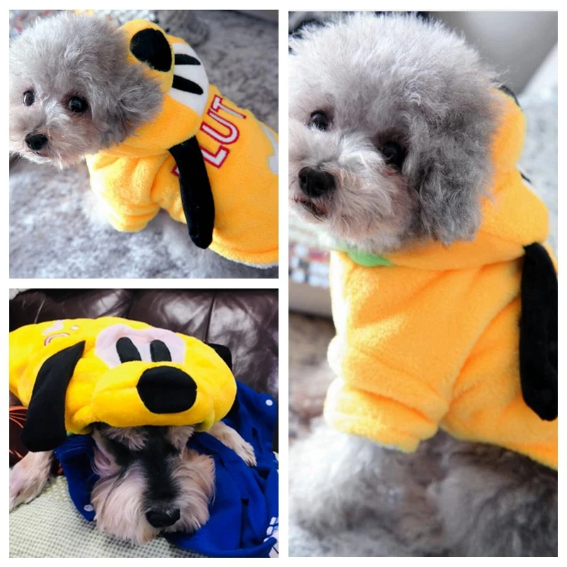 Желтая Милая Одежда для собак золотистого ретривера Зимние флисовые мягкие