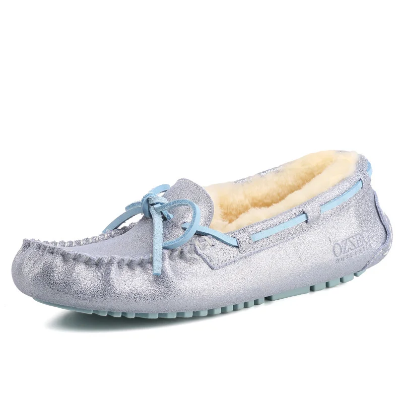 Лидер продаж новая Брендовая женская обувь Мягкая шерстяная меховая подкладка