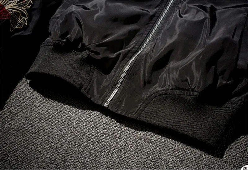 Черная Хлопковая весенняя куртка в китайском стиле мужская бомбер размера плюс