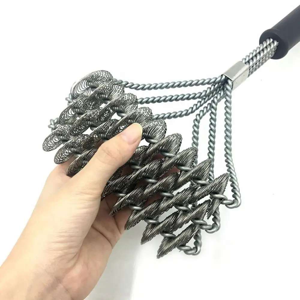 Щетка для барбекю с горячей чисткой 100% ржавчина нержавеющая сталь очиститель