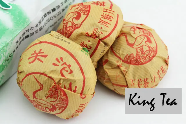*King Tea* 2009 XiaGuan LvYanYuan Tuo 100g*5=500g China YunNan KunMing Chinese Puer Puerh Raw Tea Sheng Cha Slim Weight Loss |