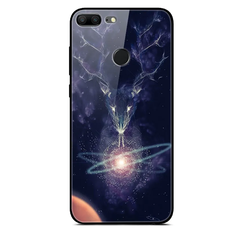 35 Чехол из закаленного стекла для huawei honor 9 Lite, чехол на заднюю панель для honor 9 lite, мягкий чехол из ТПУ для huawei honor 9 Lite, чехол - Цвет: 35