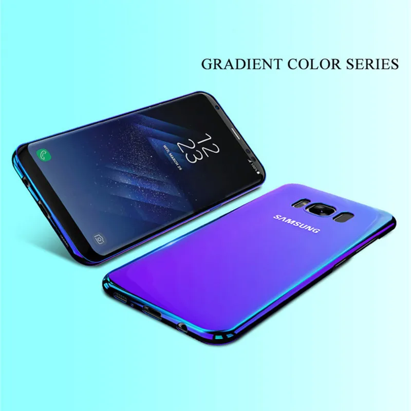 Ультратонкий чехол для телефона samsung S8 S9 Plus Жесткий Чехол Galaxy S7 Edge Note 8