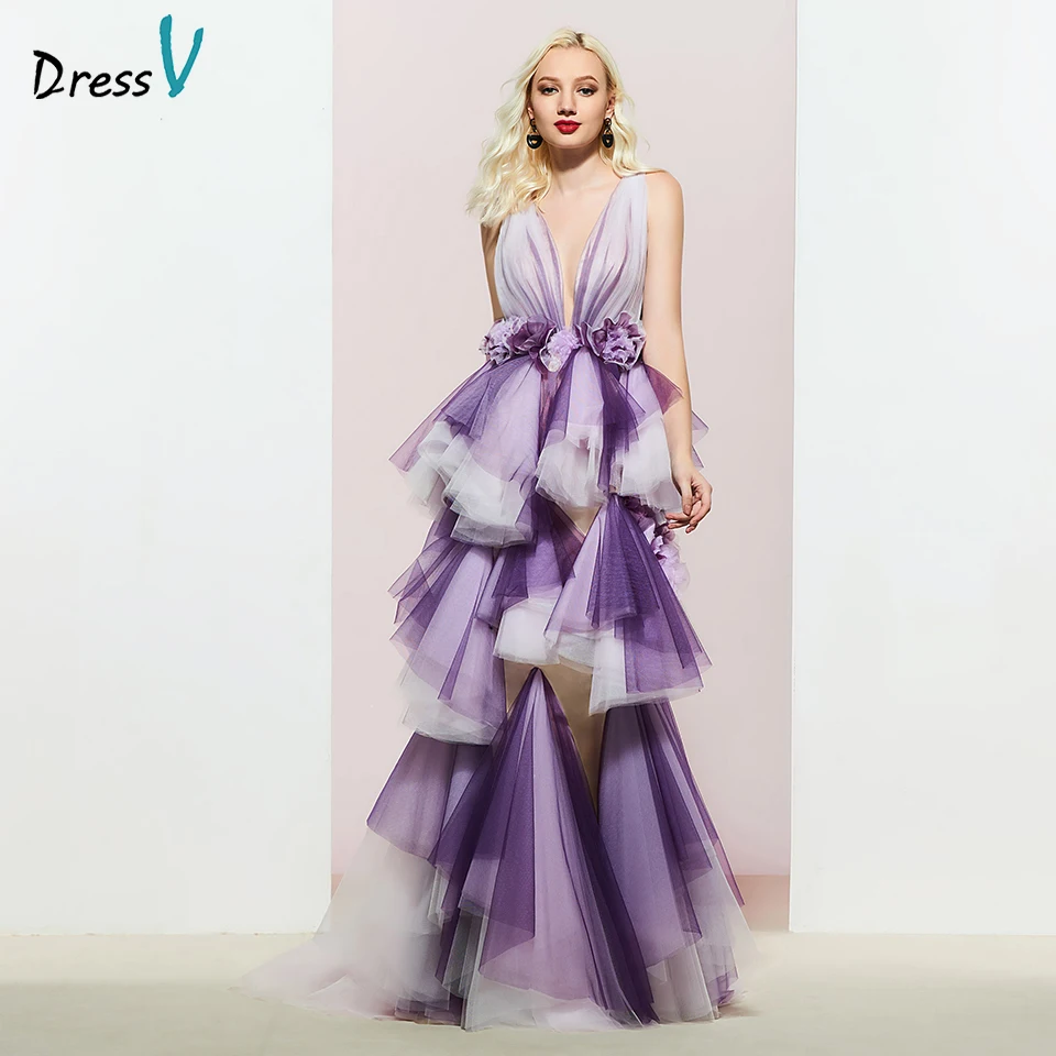 Dressv темно-фиолетовое вечернее платье Русалка Элегантное без рукавов Длина до пола свадебное вечернее платье труба вечернее платье es
