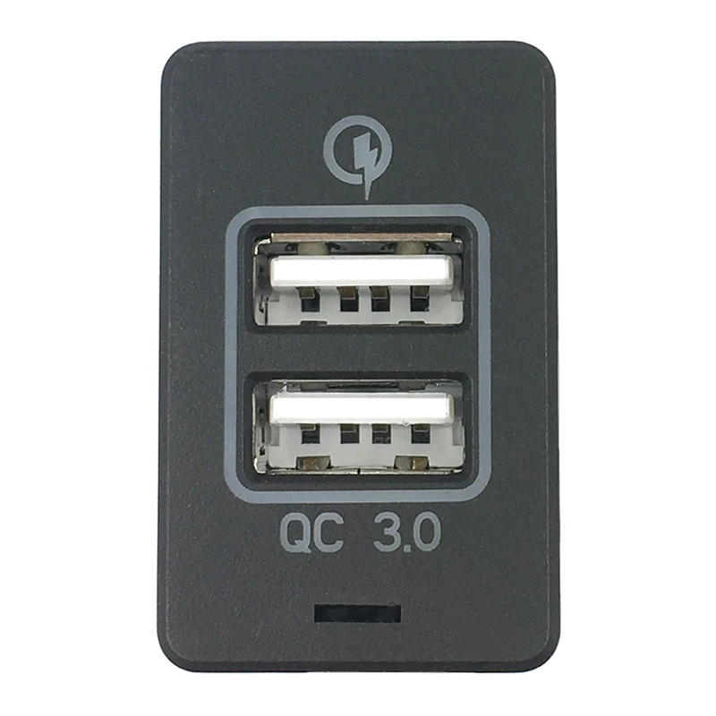 Быстрое зарядное устройство QC 3 0 для Honda 1 шт. автомобильное с двумя USB портами