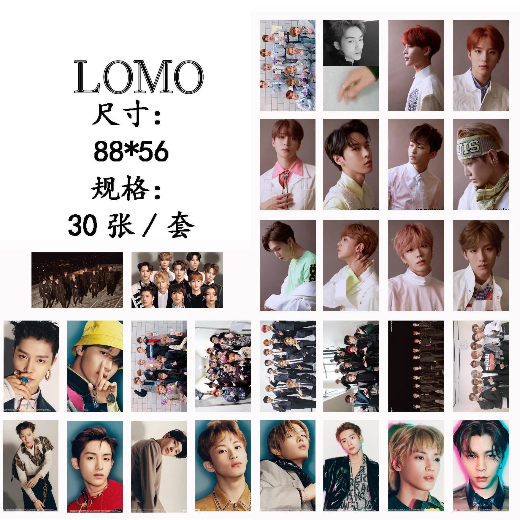 Новый 30 шт./компл. KPOP NCT 127 Team 02 альбом регулярные HD фото карты ПВХ Self Made ЛОМО