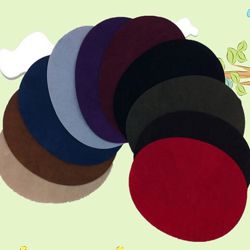 Новинка 1 пара замшевых джинсовых пластырей с утюгом на локте для ремонта колена