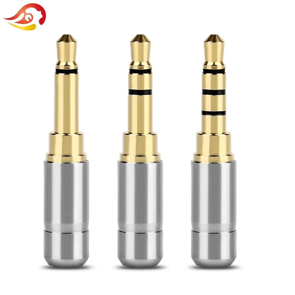 QYFANG 3 5 мм 1/8 ''стерео 2/3/4 полюса аудио разъем для наушников DIY HiFi наушники