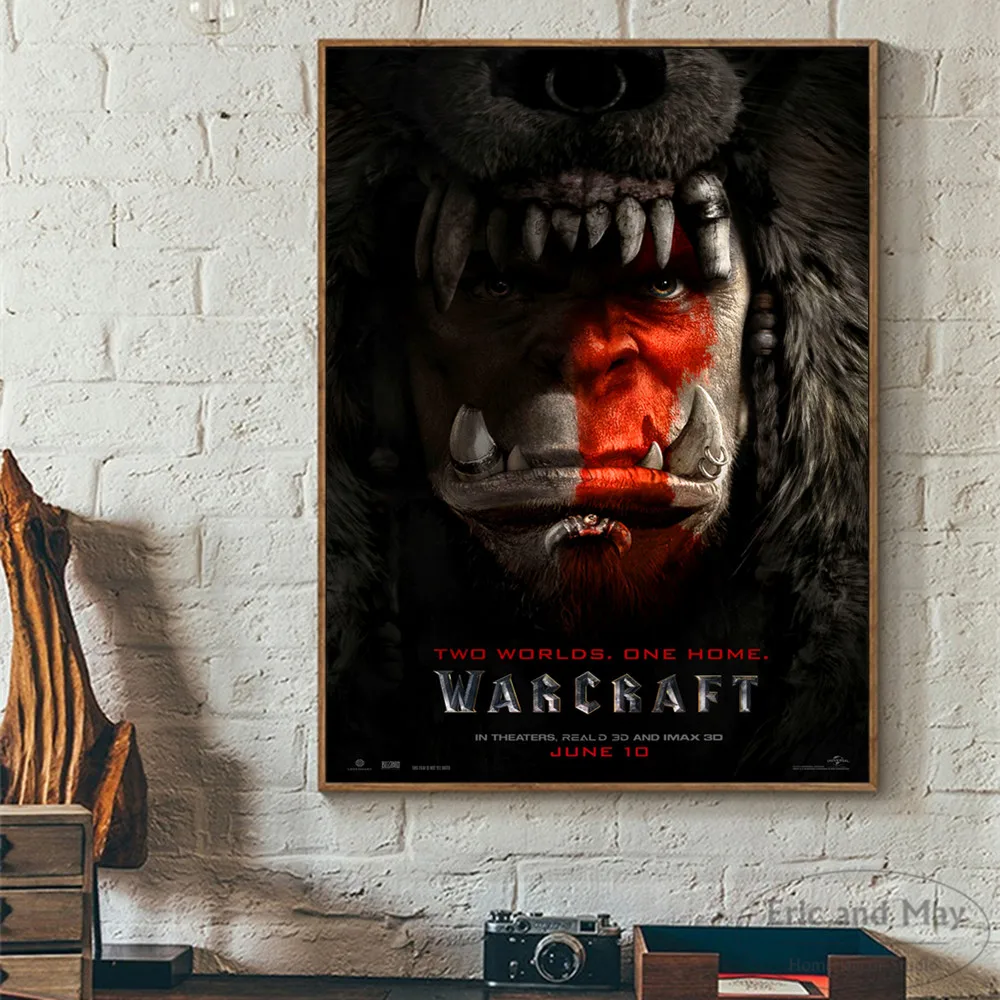 WOW Movie War ручная работа постеры с фигурами и принты настенная Картина на холсте для