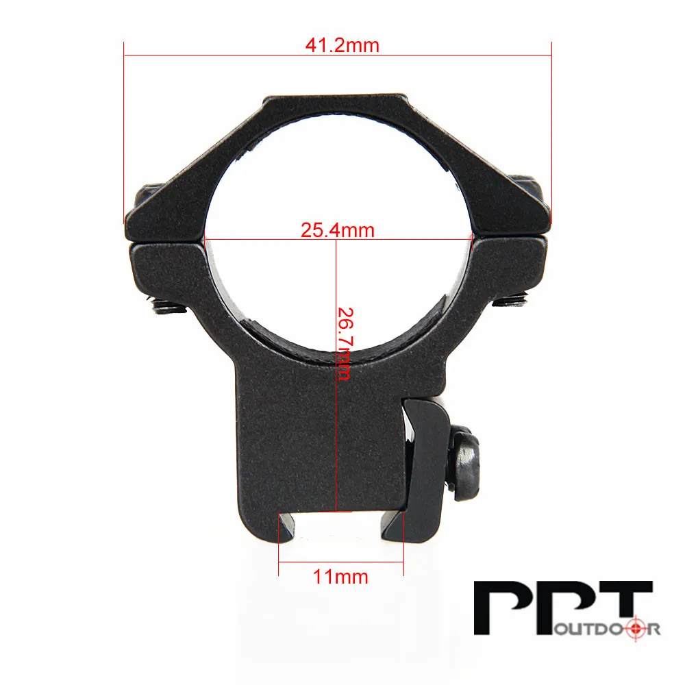 Canis Latrans черный 6063 Алюминиевый 25 4 мм прицел Seperate Scope Mount для 11 Rail Weaver Picatinny PP24