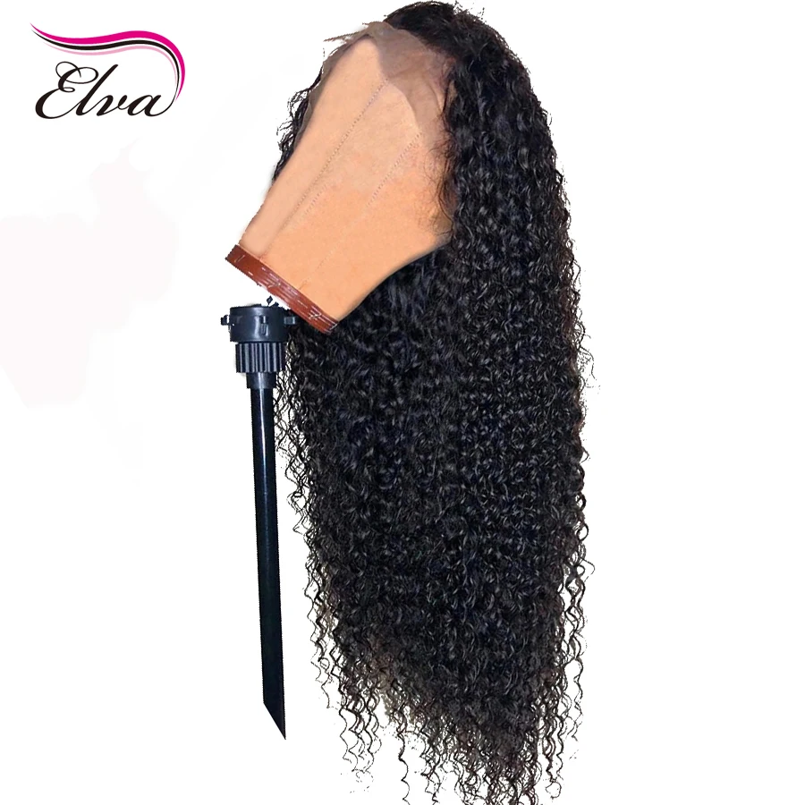 Elva Hair 13x4 человеческие волосы спереди парики с детскими волосами предварительно