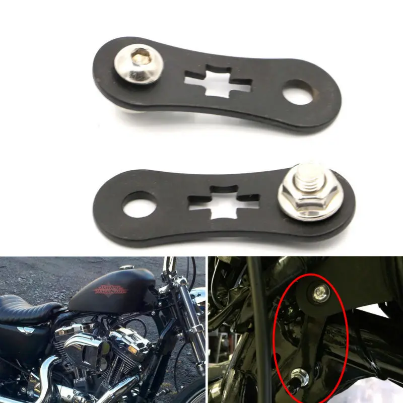 Мотоцикл черный бак подъемный кронштейн Удлинительный подъемник наборы 44 мм для