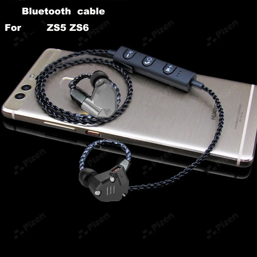 PIZEN BT66 CSR8645 Aptx Headphone Adapter Bluetooth Earbuds Wireless Replacement Cable for IE IE80