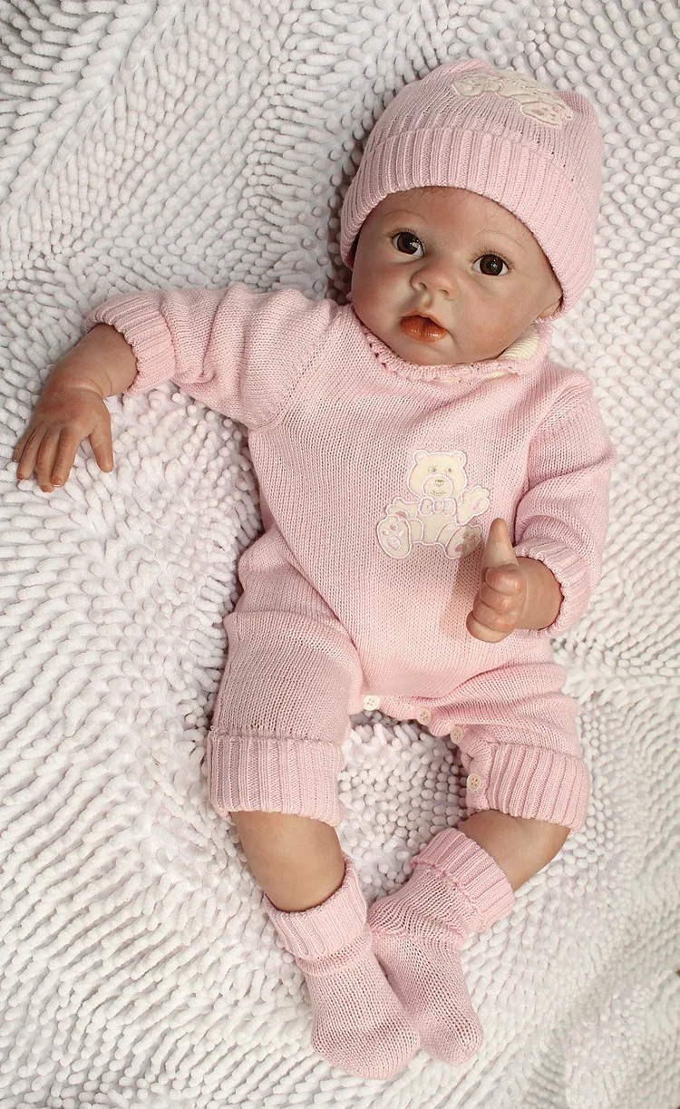 Модные 22 дюймовые куклы Reborn baby игрушки для девочек силиконовые виниловые
