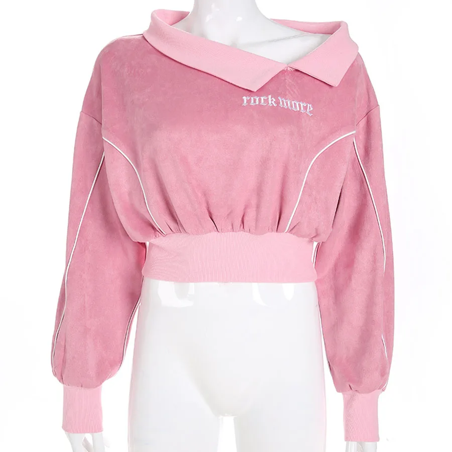 Розовый бархат с открытыми плечами Сейлор Мун Ropa Juvenil Mujer Пастельная одежда Harajuku