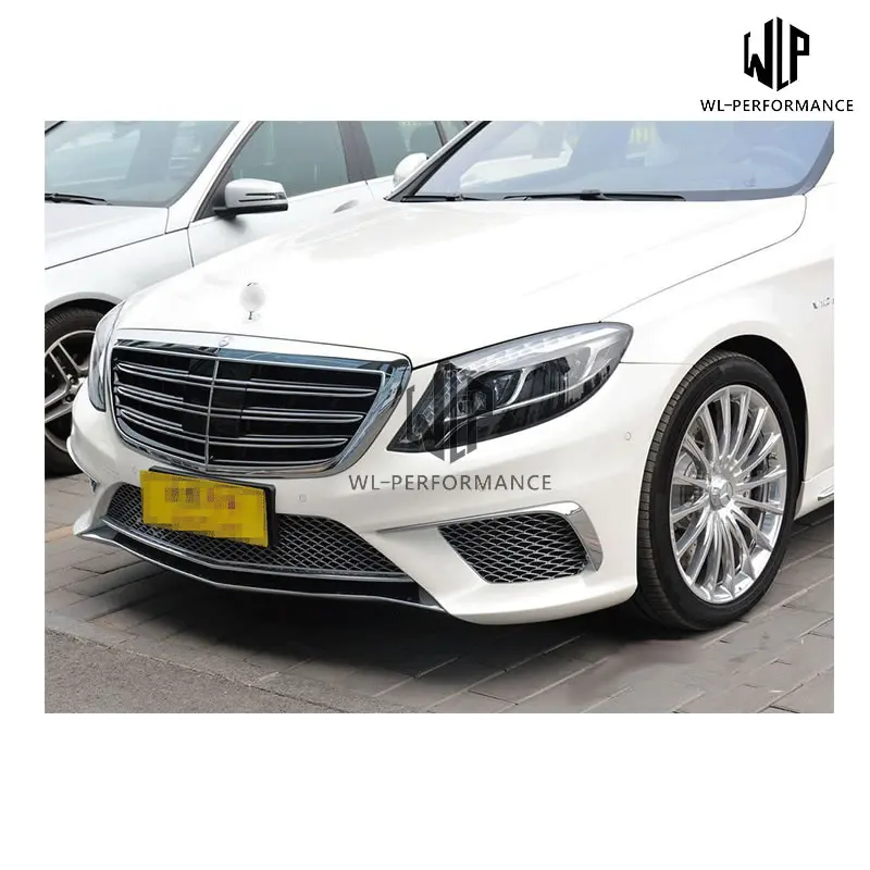 W222 S320 S400 S500 S600 PP Неокрашенный набор внешних комплектующих к автомобилю Передний Задний бампер для автомобильного стайлинга для Мерседес-Бенц S350 S550 W222 S65 AMG