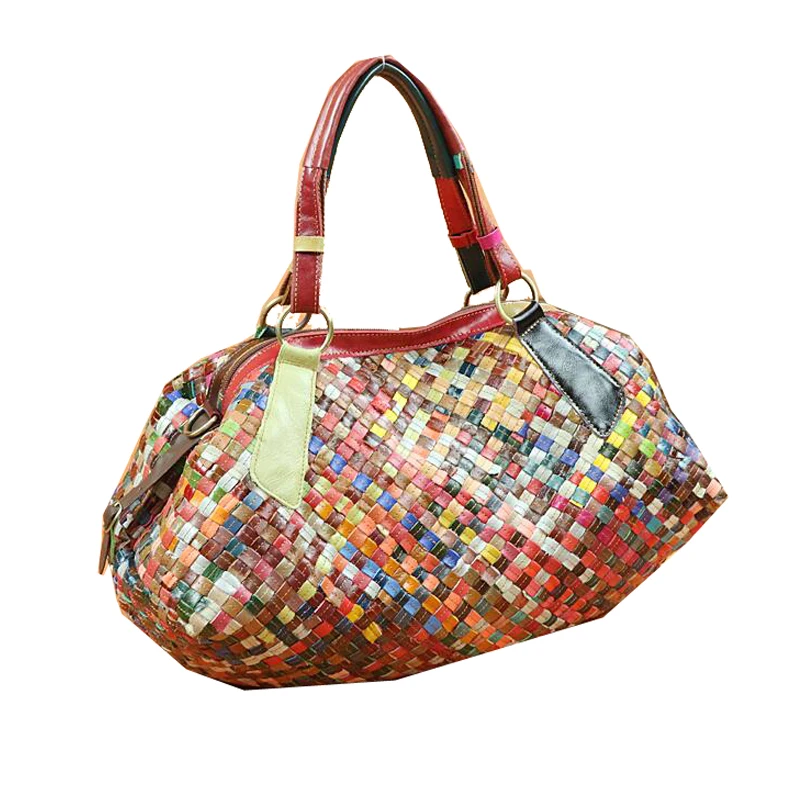 LOMANTINA женские сумки ручной работы сумочка цветная вязаная сумка из натуральной