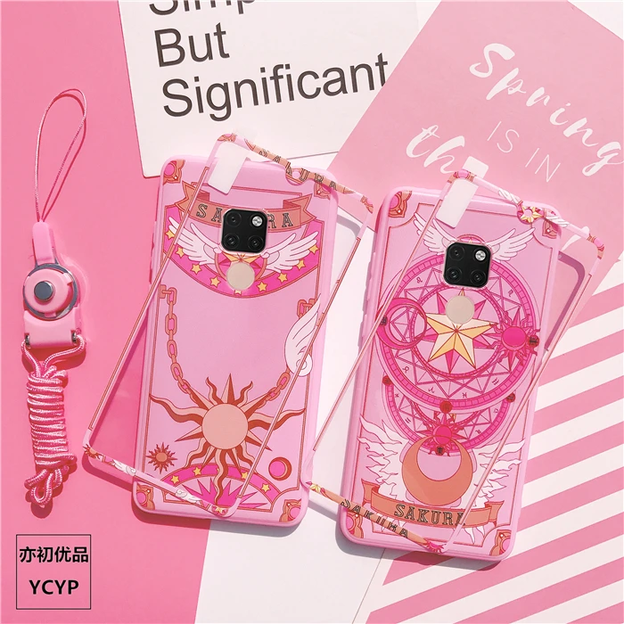 Чехол Mate 20 Cardcaptor Sakura + Защитная пленка из закаленного стекла чехол для Huawei