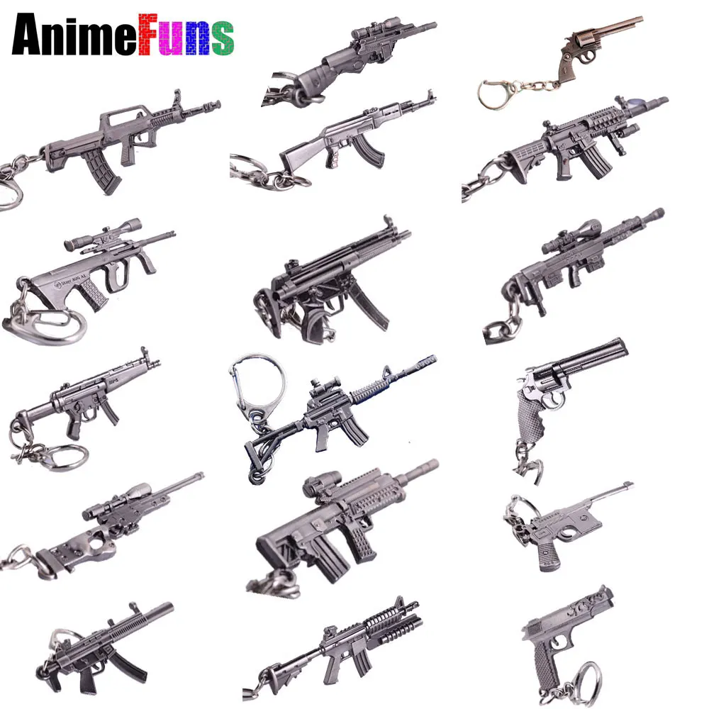 6 см игра крест огонь оружие мужской брелок пистолет AK 47 CF csgo counter strike global offension