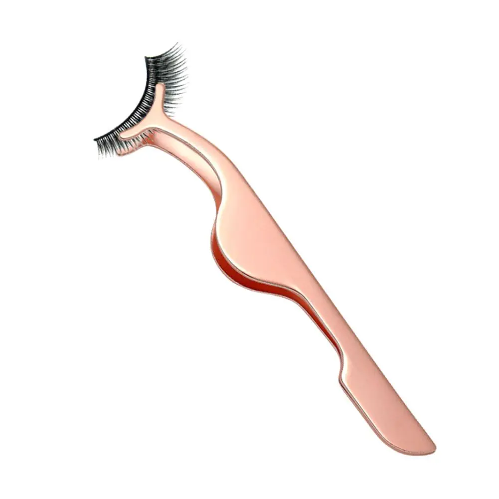 False Eyelash Tweezers Fake Eye Lash Applicator Extension Curler Nipper Auxiliary Clip Clamp Makeup Forceps Tools | Красота и