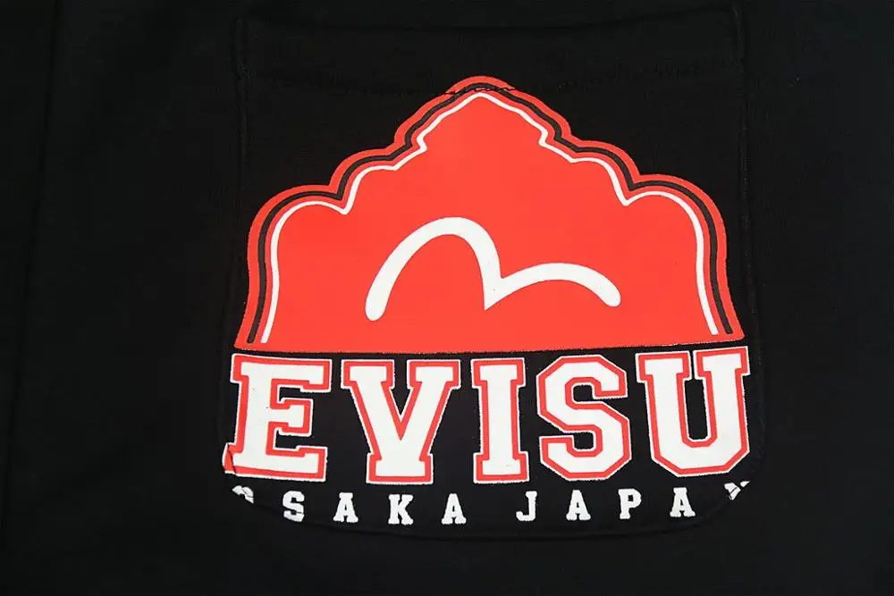 Evisu новые полки 91 буквы мужские Дикие повседневные брюки плюс бархат теплый дышащий пот брюки мужские повседневные брюки F089