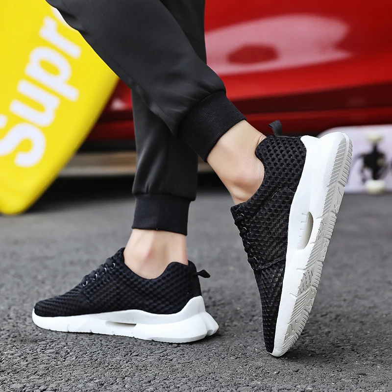 Weweya Plus Size 48 Mesh Sneakers Men Hollow Shoes Man Summer Lightweight Breathable Walking Male Tenis Masculino Adulto |