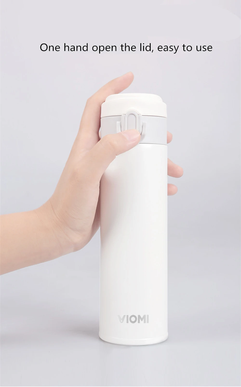 Оригинальные термосы Xiaomi Mijia VIOMI, вакуумные чашки из нержавеющей стали, 24 часа, колба для воды, «Умная» бутылка, термос с одной рукой