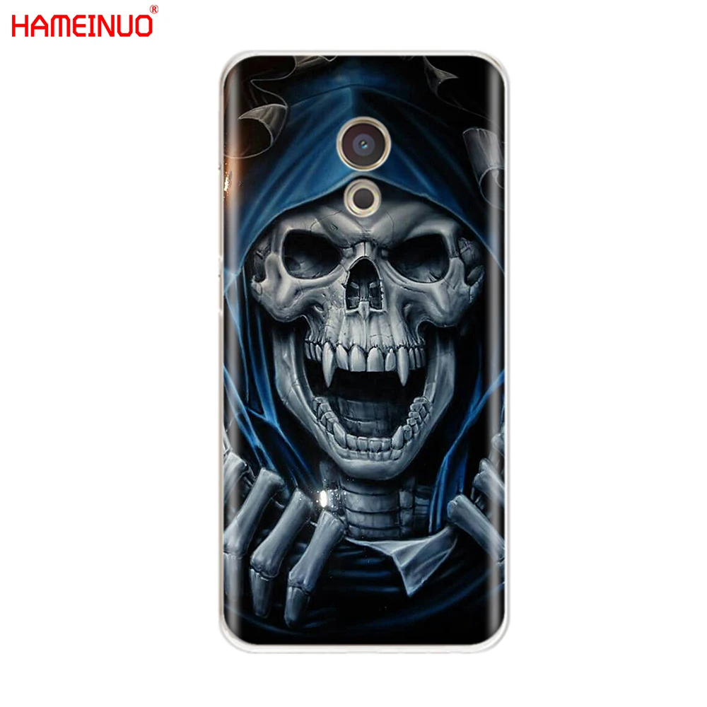 HAMEINUO с жутким черепом крышка чехол для телефона для Meizu M6 M5 M5S M2 M3 M3S MX4 MX5 MX6 PRO 6 5 U10 U20 note plus - Цвет: 60022