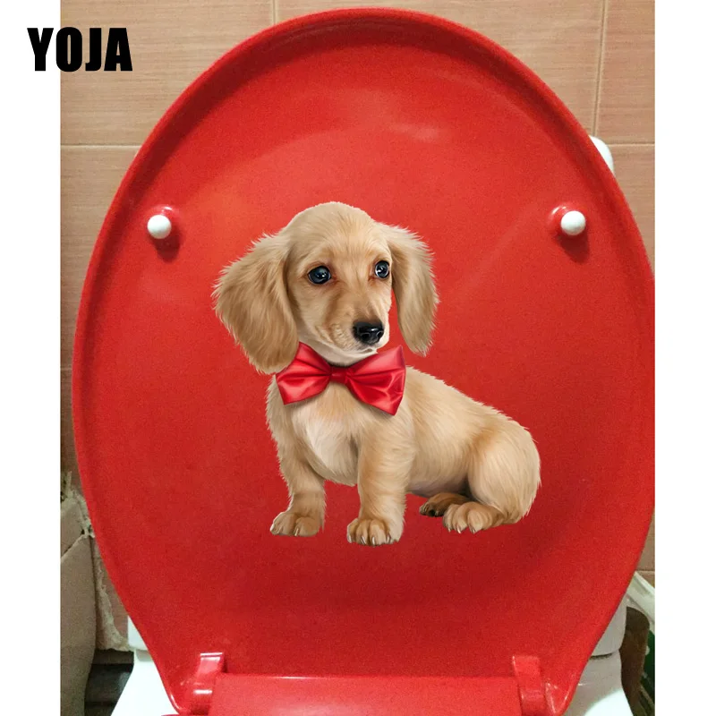 YOJA 18,3*19,1 см наклейка на стену с животными и собаками s роспись Декор для дома туалетный стикер