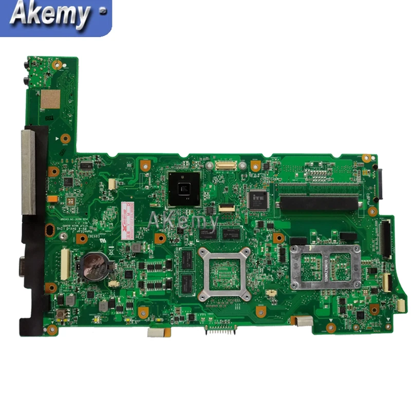 Akemy N73SM материнская плата для ноутбука REV.2.0 для ASUS N73S N73SV N73SM 2 слота ОЗУ с GT410M/2G Графический полный тест с процессором i5