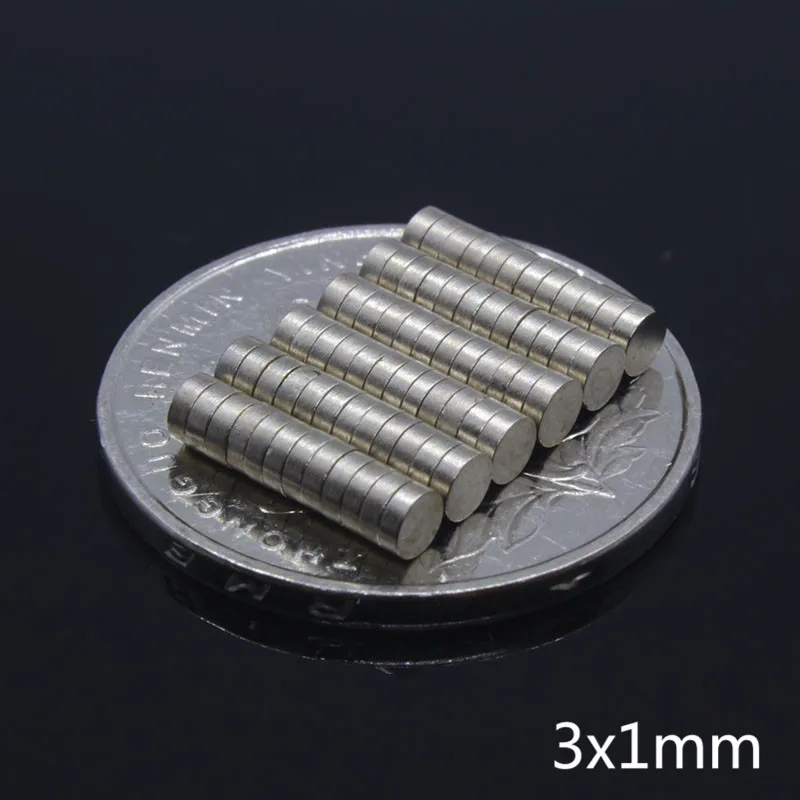 Неодимовый магнит 3x1 мм 50 шт. мощные редкоземельные магниты 3 * 1 постоянный