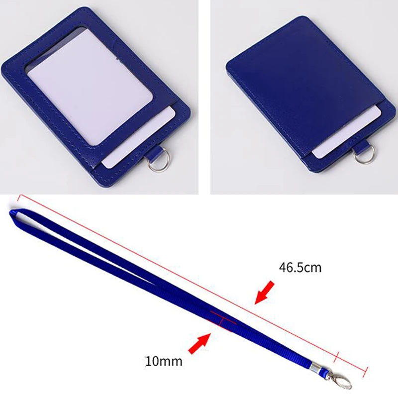 10 шт. вертикальный держатель для карт из ПУ кожи|badge card holder|id badge holderid |