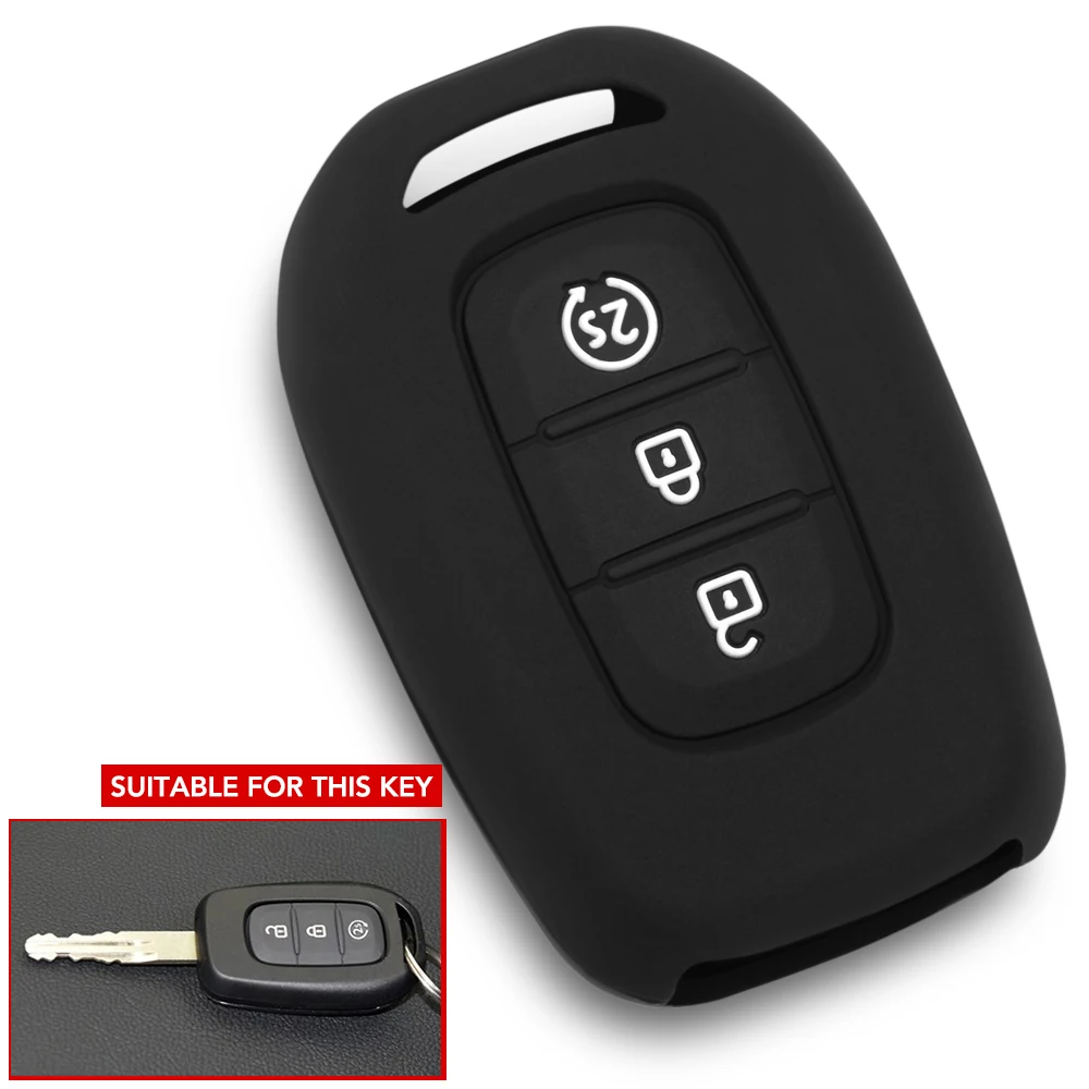 3 кнопки силиконовый Автомобильный Брелок дистанционного управления с ключом