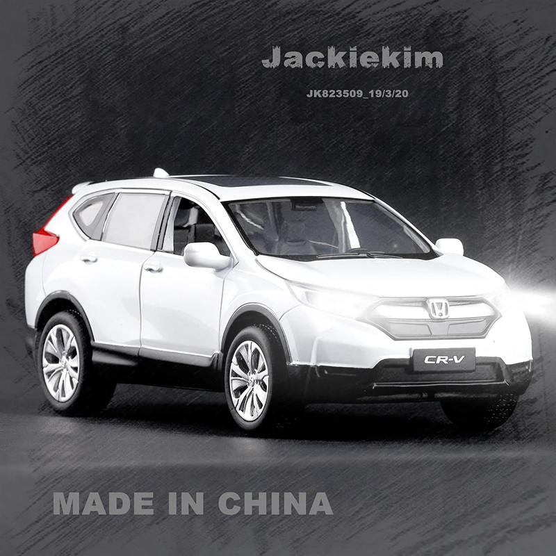 Высокая имитация 1:32 Масштаб Honda CRV сплав металла литья под давлением автомобиль 6 открытой двери Музыка flash оттягивать назад Модель автомобиля игрушки