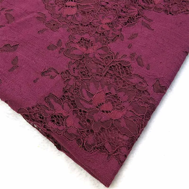dark purple lace Элегантное женское платье, одежда, прядь, кружевная ткань, мягкая трикотажная ткань, ширина платья 150 см, Водорастворимая Вышивка, кружевная ткань - Цвет: dark purple lace